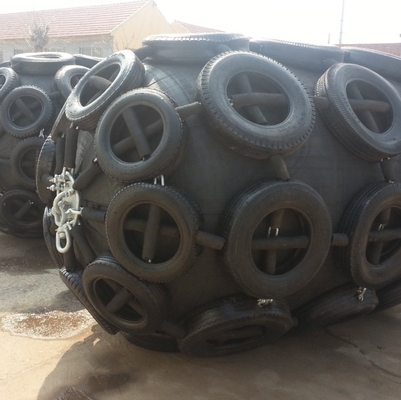 चेन और टायर के साथ समुद्री Inflatable योकोहामा वायवीय फ़ेंडर