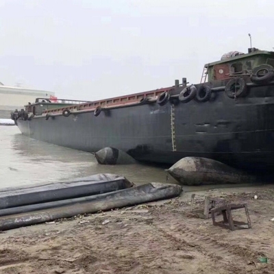 खींच रिंग बेलनाकार समुद्री रबड़ जहाज एयरबैग का शुभारंभ