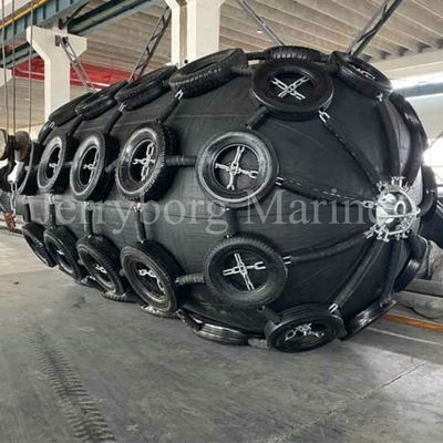 50kpa 80kpa योकोहामा वायवीय फेंडर उच्च दबाव Inflatable रबड़ फेंडर