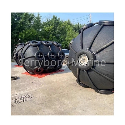 50kPa/80kPa योकोहामा प्रकार का रबर फेंडर उच्च गुणवत्ता वाली सुरक्षा के साथ ISO17357 मानक
