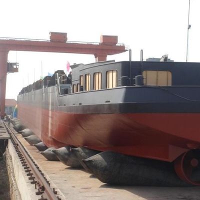 समुद्री रबड़ एयरबैग को टिकाऊ अस्थायी जहाज लॉन्च करना