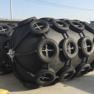 चेन और टायर के साथ समुद्री Inflatable योकोहामा वायवीय फ़ेंडर