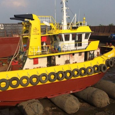 बेलनाकार Inflatable समुद्री रबड़ जहाज एयरबैग का शुभारंभ