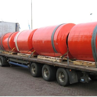 जहाज की सुरक्षा के लिए 2.0 मीटर * 3.5 मीटर फोम भरा हुआ नाव फेंडर पॉलीयूरेथेन नौका फेंडर